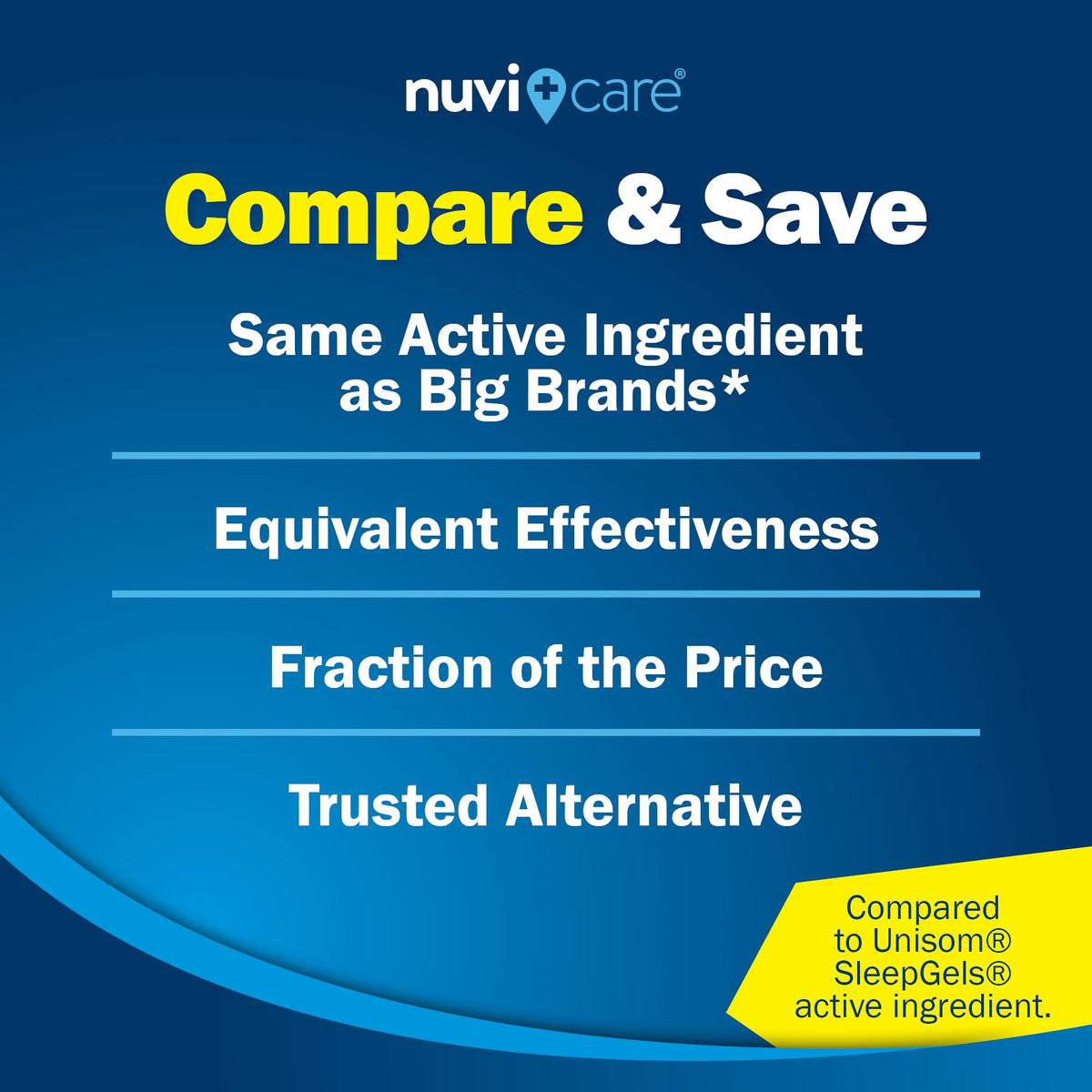 NUVICARE Diphenhydramine 50mg Max Strength SleepAid, 100 Count
