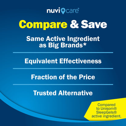 NUVICARE Diphenhydramine 50mg Max Strength SleepAid, 100 Count