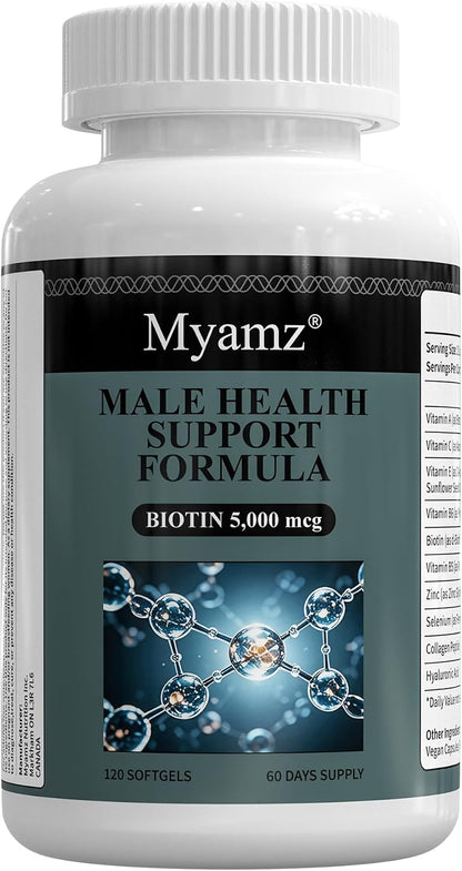 Collagen Peptides & Hyaluronic Acid Supplement with Vitamins A, C, E, B6, Biotin, Zinc & Selenium - Skin Hydration, Hair Growth & Nail Strength Complex for Women & Men