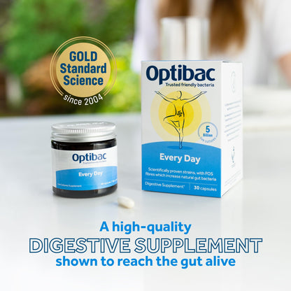 Optibac Probiotics Every Day - Digestive Probiotic Supplement with 5 Billion Bacterial