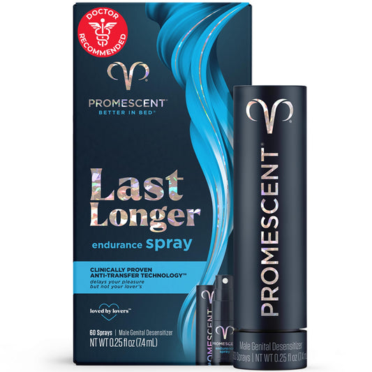 Promescent Desensitizing Delay Spray for Men Clinically Proven to Help You Last Longer in Bed - Better Maximized Sensation + Prolonged Climax for Him,7.4ml
