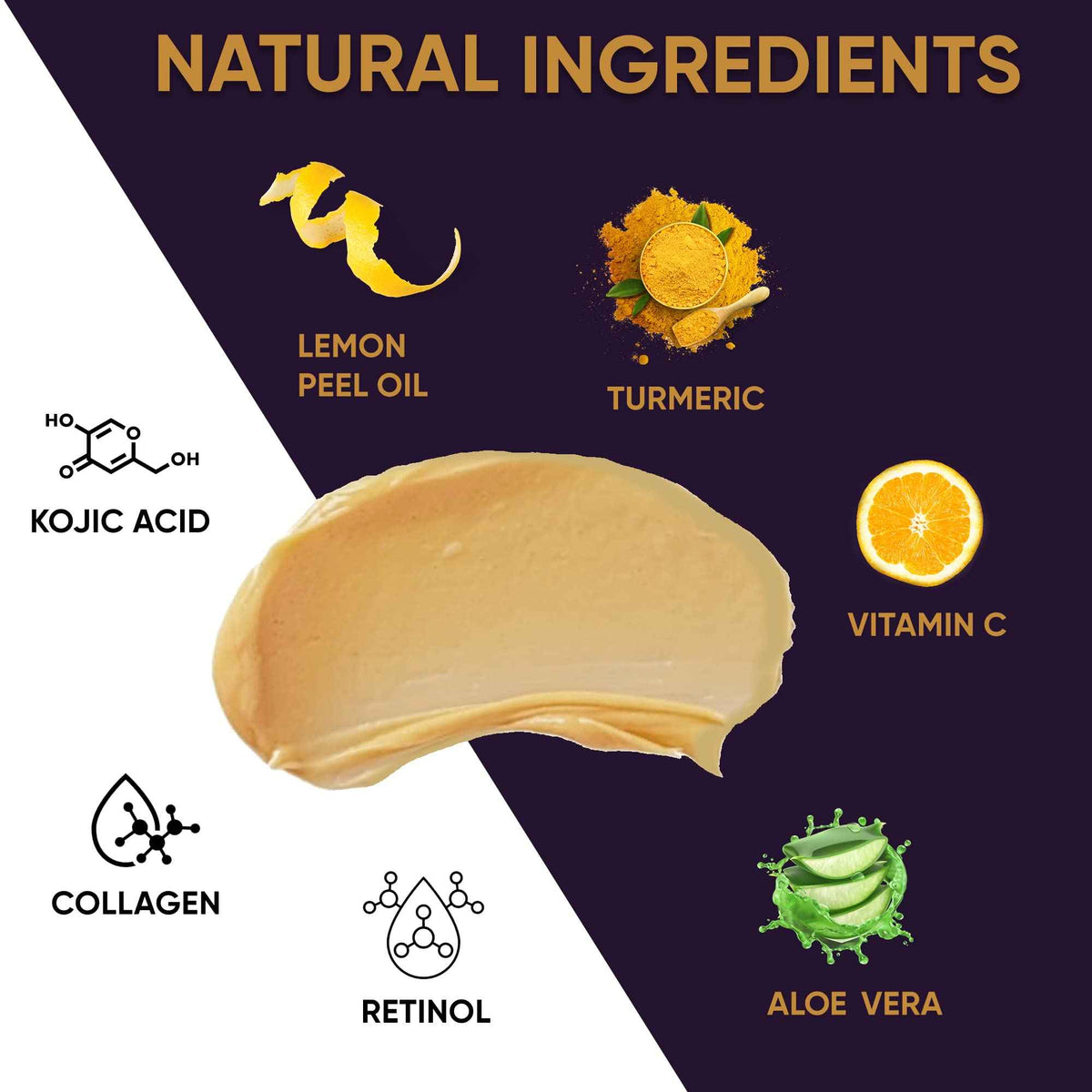 VALITIC Vitamin C & Turmeric Clay Mask - Dark Spot Corrector with Kojic Acid, Hyaluronic Acid & Retinol - Skin Care Routine for Minimizing Pores