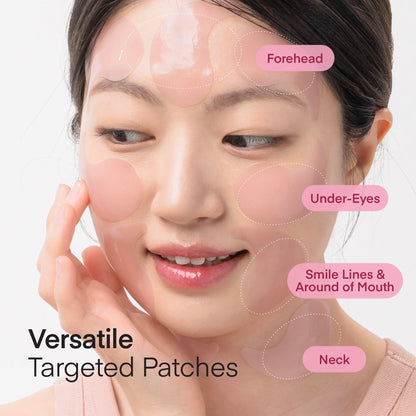 TEREZ & HONOR Peptide Collagen Under Eye Patches (60 Pcs) - Korean Firming & Anti-Aging Hydrogel Masks for Wrinkles & Bags