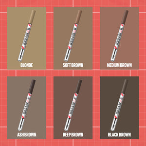 Maybelline Build-A-Brow 2-in-1 Brow Pen and Sealing Eyebrow Gel, Eyebrow Makeup for Real-Looking, Fuller Brows, Black Brown, 1 Count MAYBELLINEBuy Supplements Australia