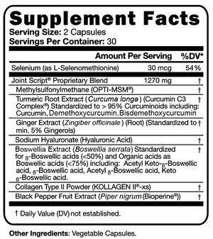 Suzy Cohen Joint Script Joint Support Supplement with Hyaluronic Acid, C3 Curcumin Turmeric Extract, MSM, Collagen Peptides, Ginger, and Boswellia for Maximum Flexibility, Tendon and Cartilage Health Script EssentialsBuy Supplements Australia