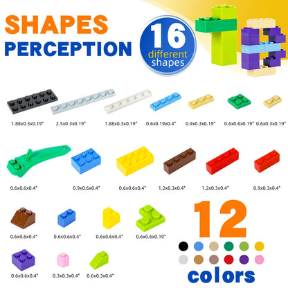 1020 PCS Building Bricks Compatible with Lego Classic - 1020 Pieces Basic Bulk Building Blocks in Random Color - Mixed Shape (1020 pcs)