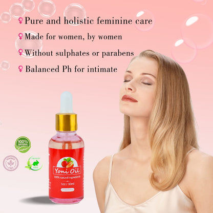 Vickoneer Yoni Wash for Women & Yoni Essential Oil, Intimate Feminine Wash Yoni Care