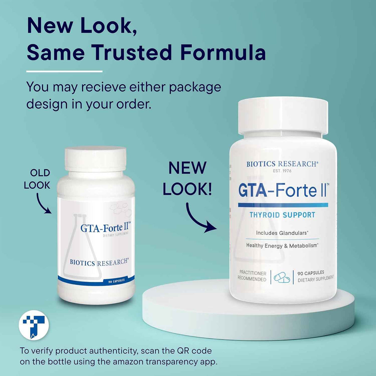Biotics Research GTA Forte II Selenium Supplement with Zinc, Copper, Porcine Glandular & Rubidium, Endocrine Glands Support, Optimal Hormonal Balance, Phytochemically Bound Trace Elements 90 Capsules