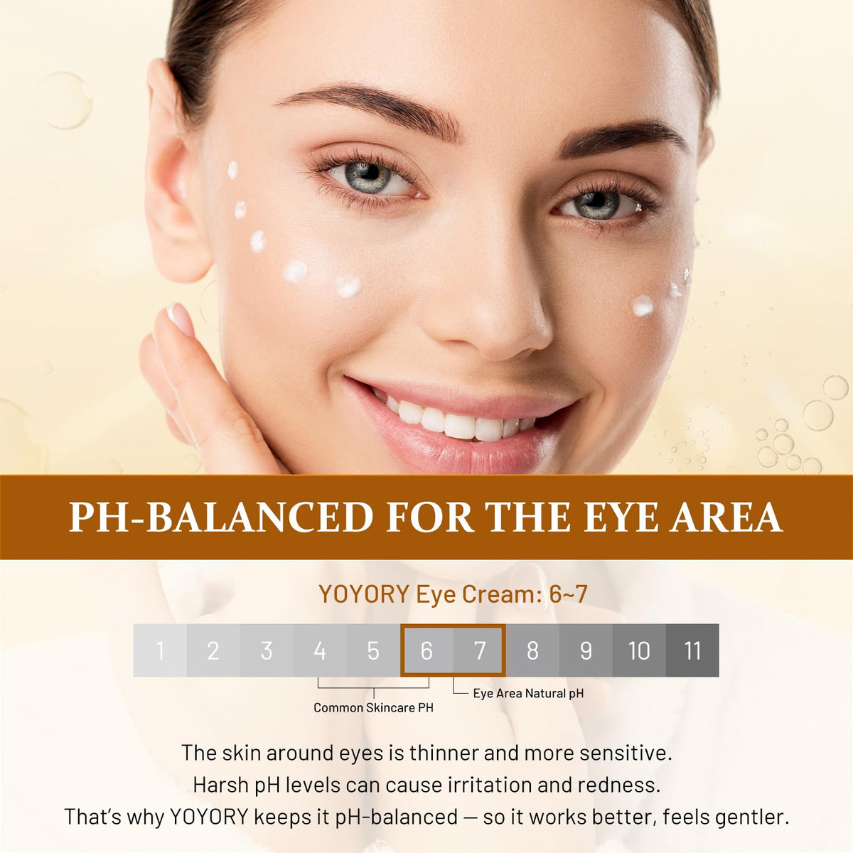 Rapid Retinol Eye Cream (0.67 fl oz) - Anti-Aging Treatment for Eye Bags, Dark Circles & Wrinkles | Hydrating Under Eye Moisturizer for Men & Women (Yellow Edition)