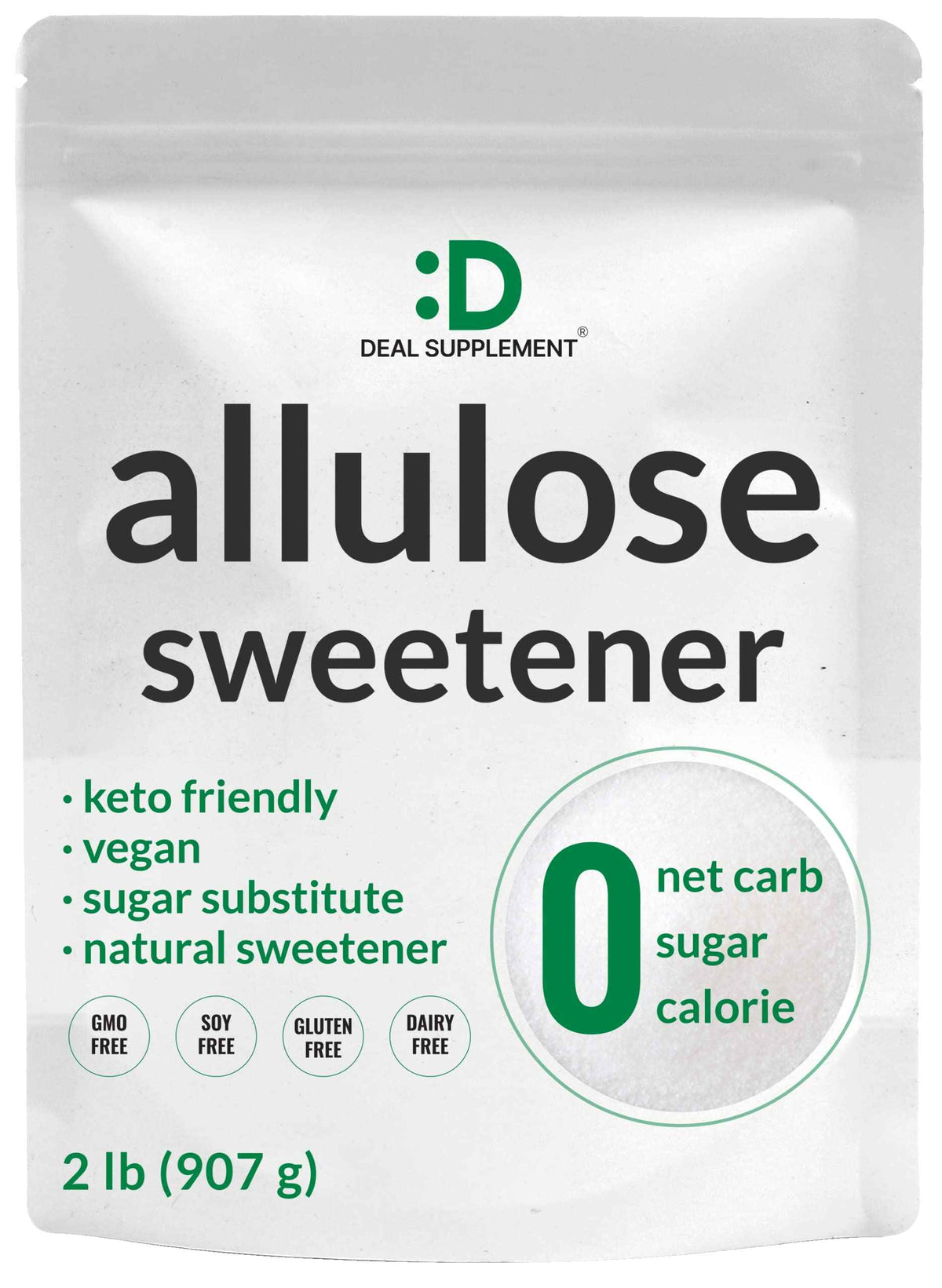 Allulose Sweetener 6 Pounds - Natural Sugar Substitutes, No Aftertaste - Keto Friendly, Vegan, Zero Net Carb, Zero Calorie - Great for Cooking & Baking