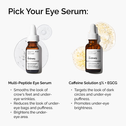 The Ordinary Multi-Peptide Eye Serum – Anti-Aging Eye Serum for Crow’s Feet, Dark Circles & Puffiness (0.5 fl oz)