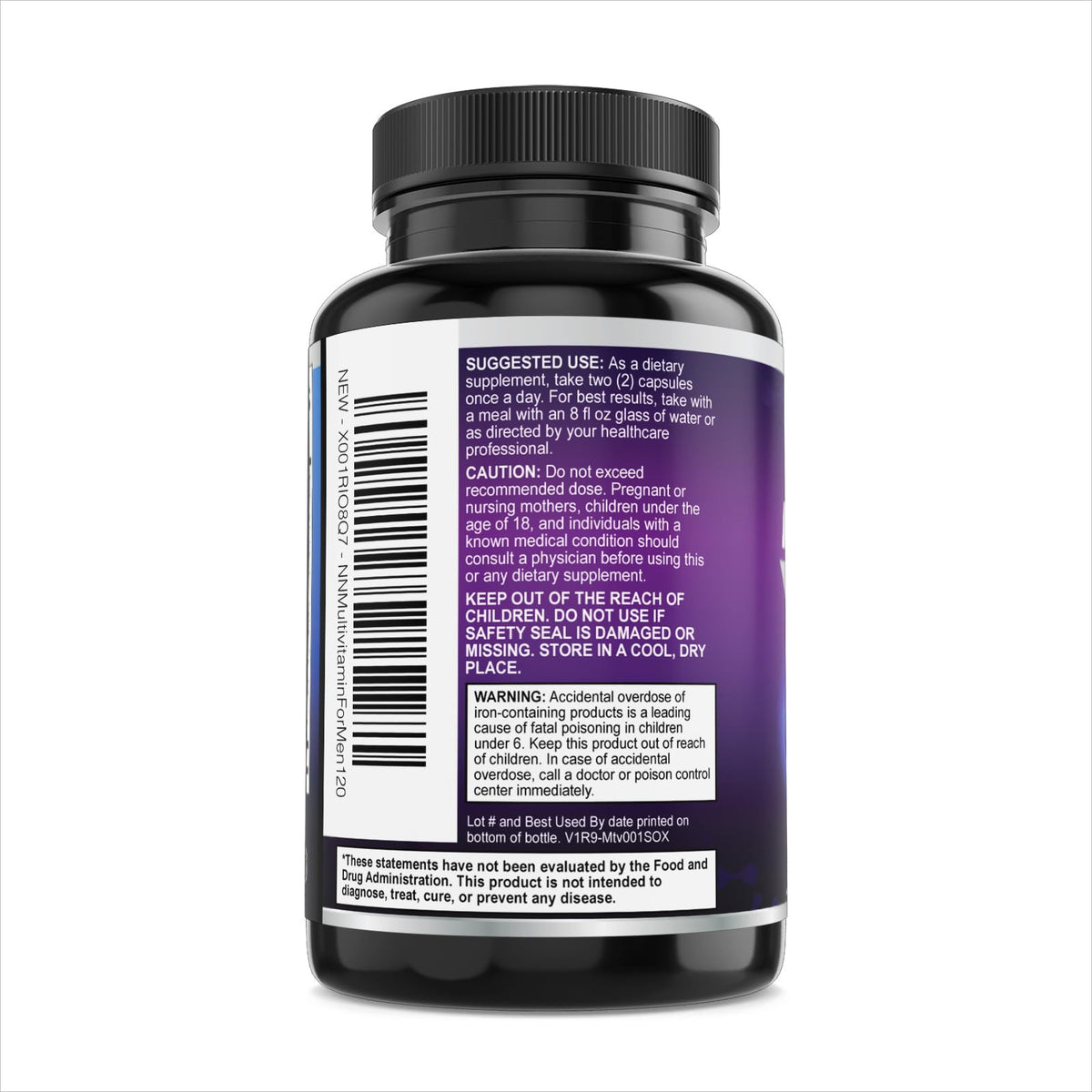 Multivitamin for Men - Once Daily Mens Multivitamins - Comprehensive Multi-Vitamin with Optimal Vitamin Bioavailability - Essential Vitamins A, C, D, E, & Zinc Formula - Bottled in USA - 120 Capsules