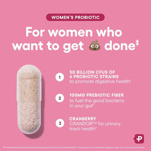 Physician's CHOICE Women’s Probiotic 30ct + Bloat & Gas Probiotic 30ct - Advanced Digestive Health Bundle for Women