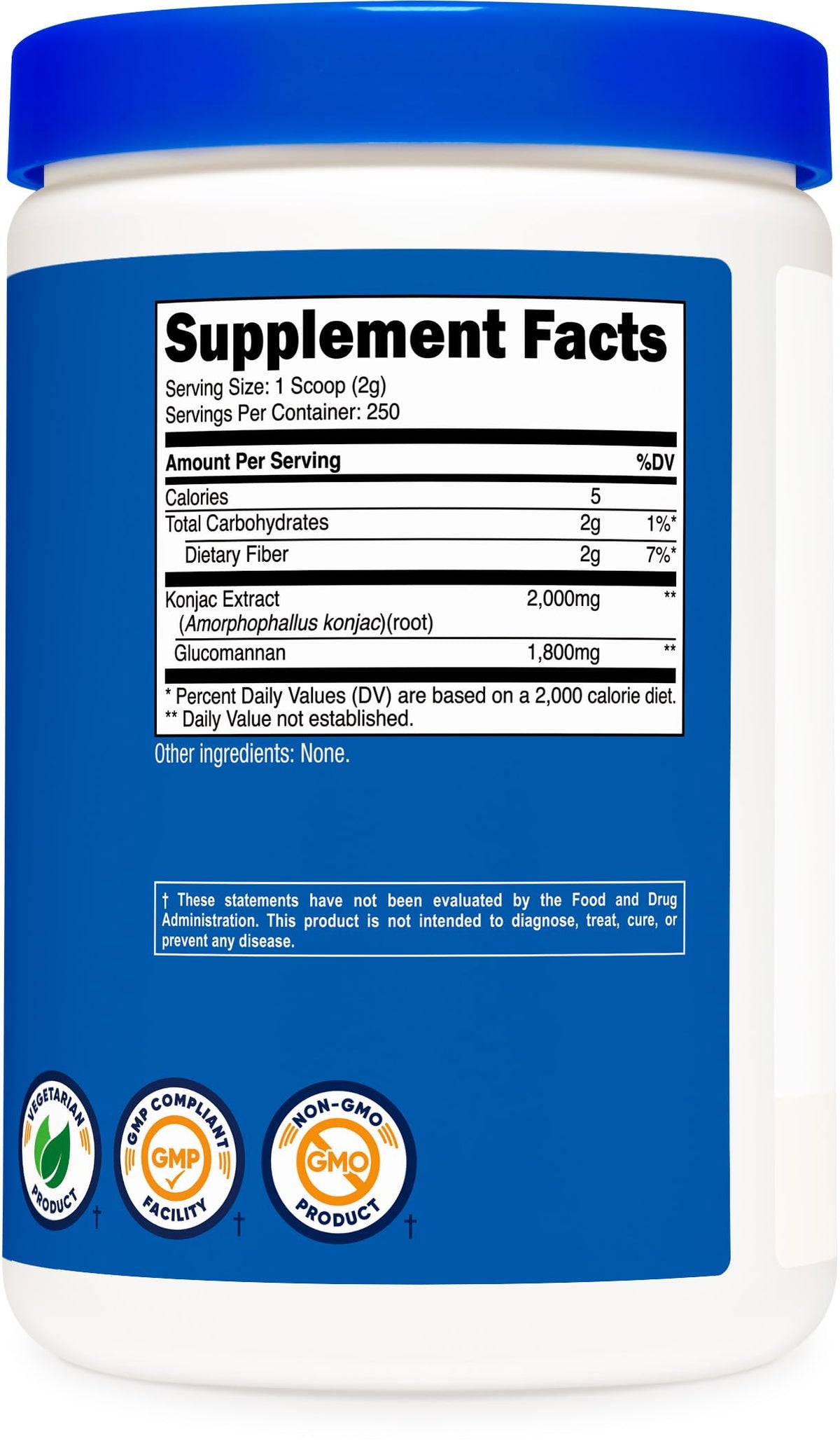 Nutricost Glucomannan Powder 500G (2 Bottles)