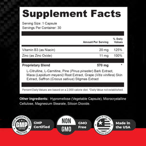 Orby EreForce – Natural Daily Wellness Supplement with L-Citrulline, L-Carnitine & Maca Root – 100% Natural, Non-GMO, GMP Certified, Made in USA – 30 Capsules, 1 Month Supply OrbyBuy Supplements Australia