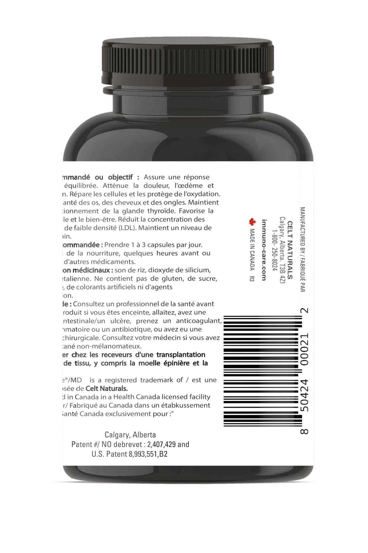 Celt Immunocare 60 v-caps - Potent Seasonal Allergy Blend - Adult Immunity Support - Cholesterol Modulator - Plant Sterols Ultra Strength - 7 Key Immunity Enhancing Ingredients