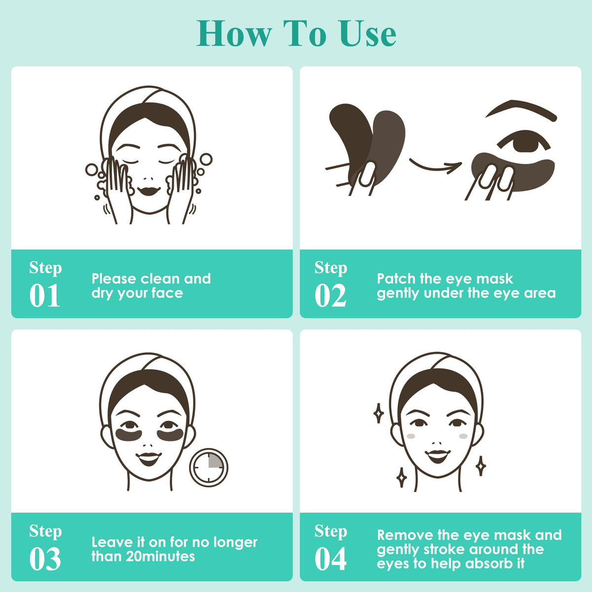 3Mix Under Eye Patches Multi-Pack - 30 Pairs - Collagen Eye Masks for Dark Circles, Puffiness & Wrinkles