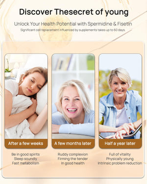 Spermidine 20mg + Fisetin 300mg + Akkermansia for Women丨Cellular Renewal, Metabolic & Gut Health Anven Health buy supplements Au