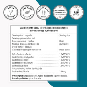 Supersmart - Probio Forte 8 Billion CFU per Capsule (Advanced Formula) - Daily Probiotics Supplement for Women & Men | Non-GMO & Gluten-Free - 60 DR Caps SupersmartBuy Supplements Australia