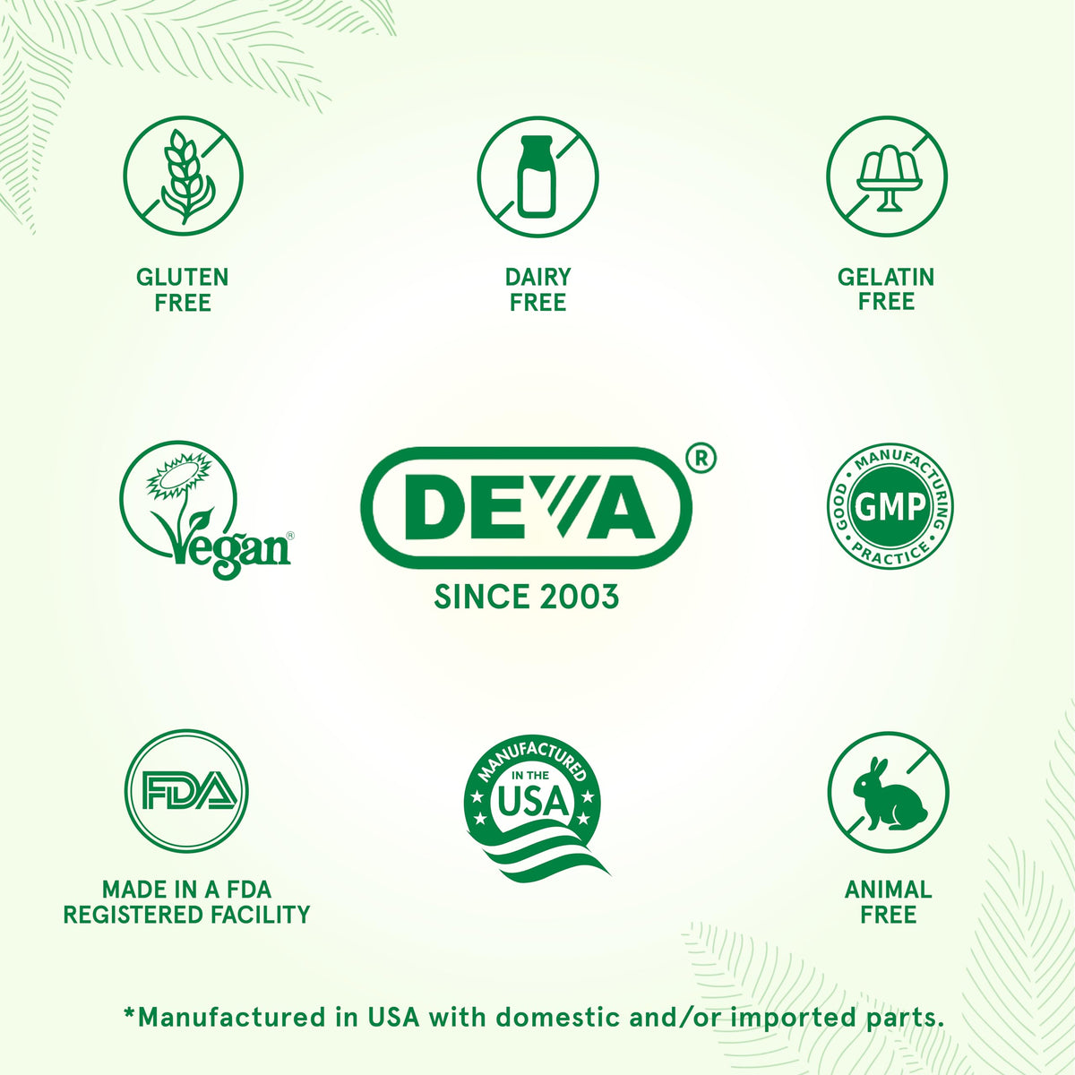 DEVA Nutrition Premium Vegan Peppermint Oil with Orange Oil, Delayed Release, 90 Capsules, 1-Pack