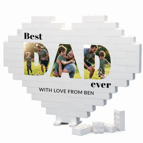 ArtPix 3D Custom Building Brick Photo Block, Personalized Gifts for Men, Dad, Him, Husband - Custom Picture Block for Birthday, Anniversary