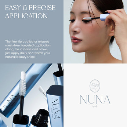 NUNA Eyelash & Eyebrow Growth Support Serum - 6-Month Supply (6ml)