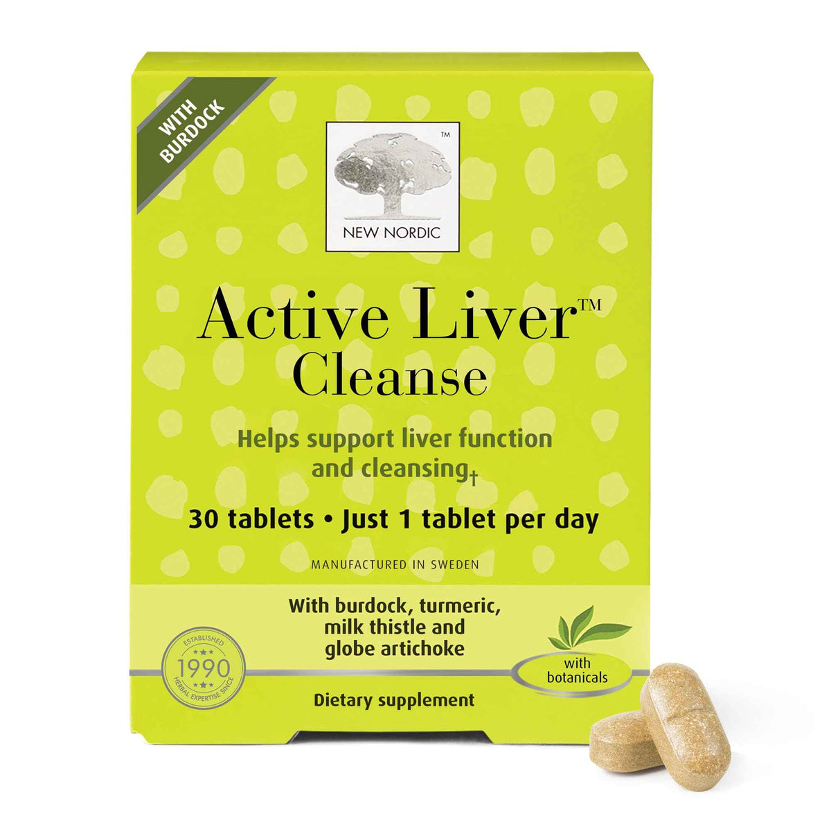 NEW NORDIC Active Liver Cleanse 30 Day Supply, Cleansing Support, 30 Tablets (Pack of 1)