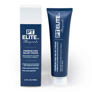 PT Elite Premium Pain Relief Cream, with Capsaicin, Menthol & Arnica, Arthritis, Knee, & Back Pain Relief, Soothes Sore Muscles & Joints, Reduces Stiffness, Non-Greasy, Topical Analgesic, 3.4 oz