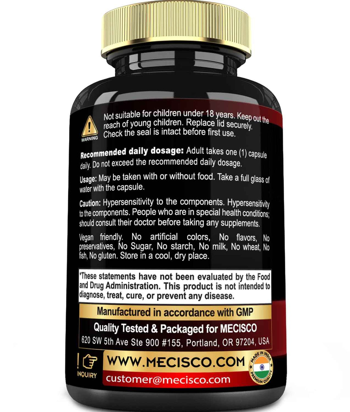 7in1 Irish Sea Moss Capsules 6750 Mg with Organic Bladderwrack & Burdock Root, Turmeric, Apple Cider Vinegar - Raw Seamos Pills for Hair, Skin, Thyroid Healths - 90 Caps for 3-Month Supply