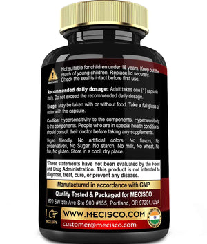 7in1 Irish Sea Moss Capsules 6750 Mg with Organic Bladderwrack & Burdock Root, Turmeric, Apple Cider Vinegar - Raw Seamos Pills for Hair, Skin, Thyroid Healths - 90 Caps for 3-Month Supply