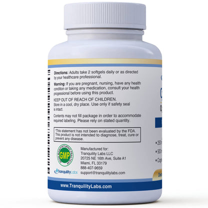 High DHA Omega 3 Fish Oil - CogniDHA - Pharmaceutical Grade - 840 mg Omega-3s - Supercritical CO2