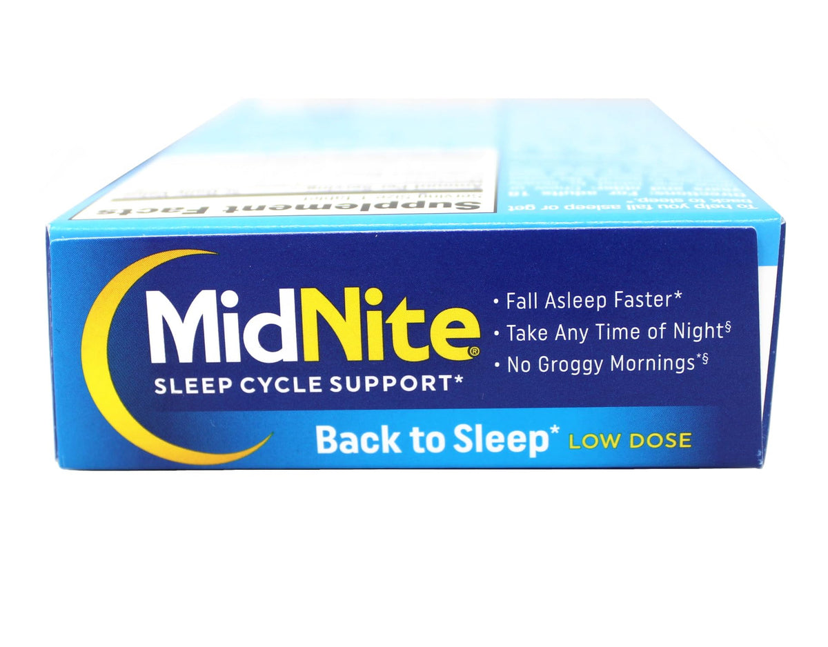 MidNite Sleep Health for Occasional Sleeplessness, 30 Chewable Cherry Tablets (Pack of 3)