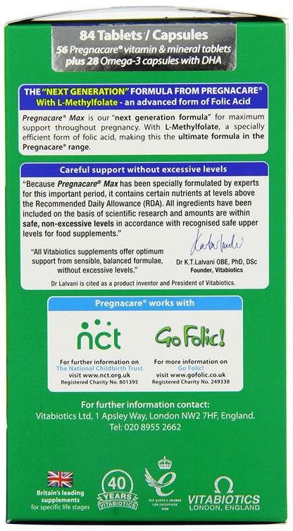 Pregnacare Max - Capsules & Tablets 28S+56S (Pack of 4)