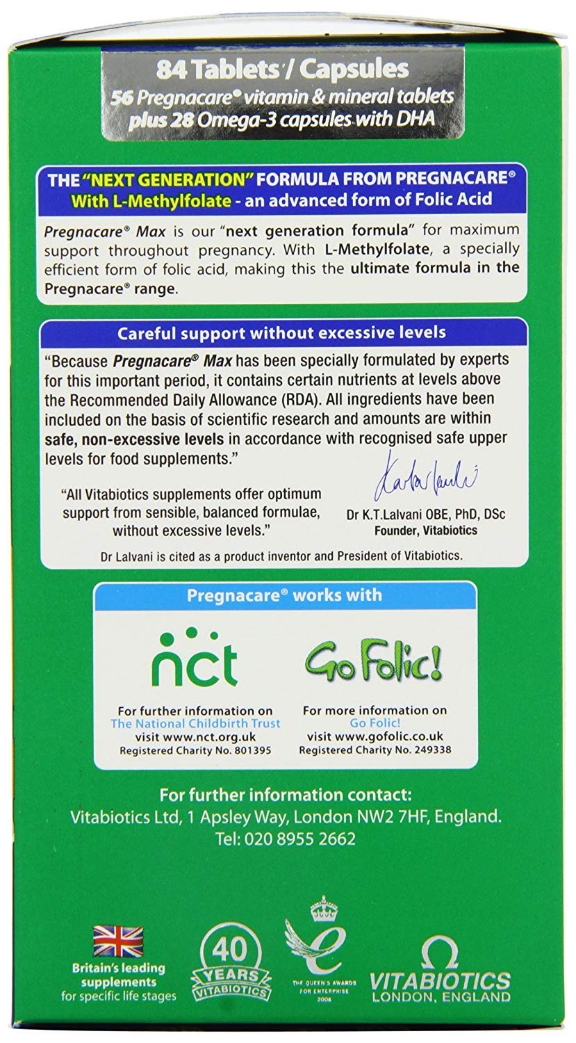 Pregnacare Max - Capsules & Tablets 28S+56S (Pack of 2)