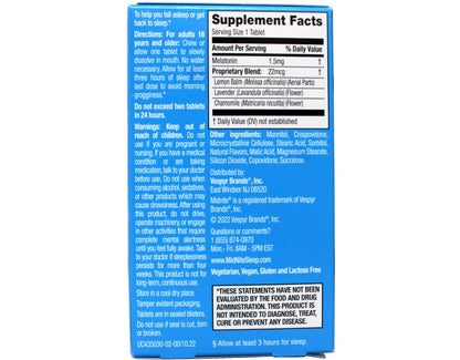 MidNite Sleep Health for Occasional Sleeplessness, 30 Chewable Cherry Tablets (Pack of 3)