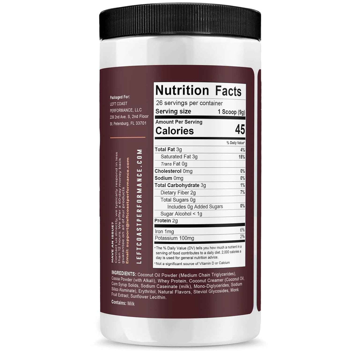 Keto Cocoa - Keto Hot Chocolate Drink Mix Powder - Sugar Free, Low Carb with Protein and MCT Oil Powder