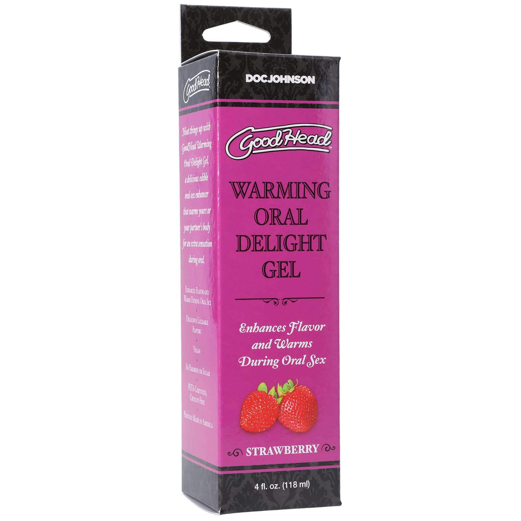 Doc Johnson GoodHead - Warming Oral Delight Gel - Strawberry - 4 fl. oz. (118 ml)