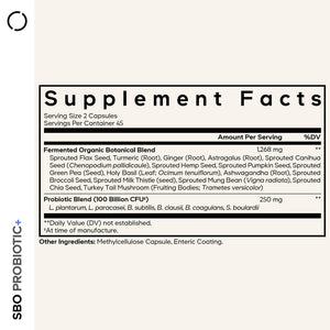 Codeage SBO Probiotics, 100 Billion CFUs Per Serving, Multi Strain Soil Based Organisms Blend and Organic Fermented Botanical Blend, Shelf-Stable, 90 Capsules CodeageBuy Supplements Australia