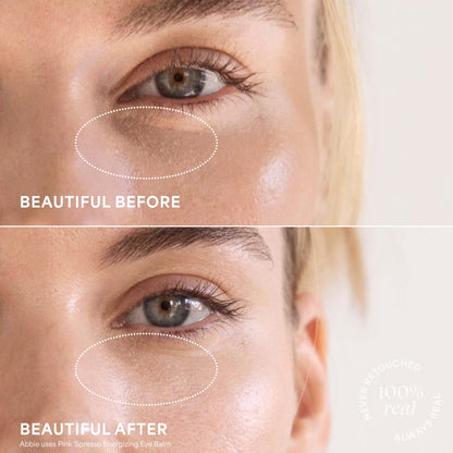 TULA Skin Care ‘Spresso Energizing Eye Balm (Americano) - 10g (0.35 oz) - Caffeine Under Eye Treatment for Dark Circles