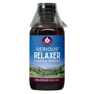 WishGarden Herbs Serious Relaxer, Liquid Herbal Muscle Relaxant with Wild Lettuce & Valerian Root, Eases Neck & Shoulder Tension, Tense Muscles, Muscle Spasms & Restless Legs, Non-GMO, Vegan, 4oz