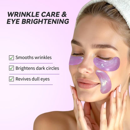Maskiss Retinol Under Eye Patches (24 Pairs) - Firming Purple Eye Mask for Wrinkles, Dark Circles & Fine Lines