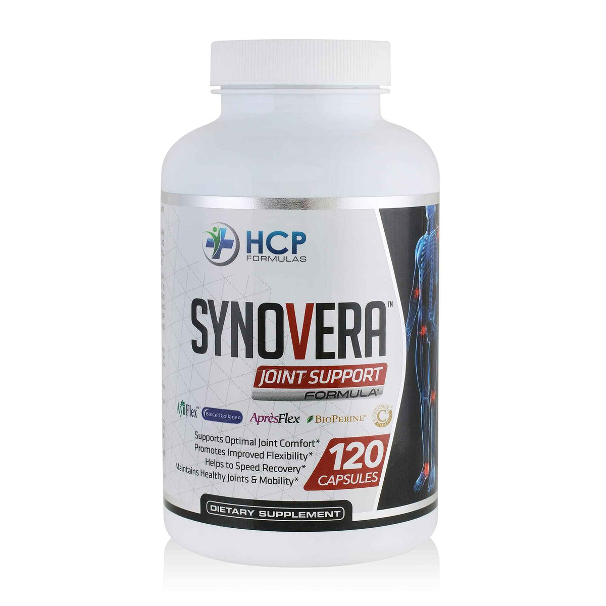 HCP Formulas - Synovera - Joint Support Complex with Turmeric Extract & Collagen - Mobility & Flexibility - Healthy Joints, Tendon, Ligament, and Synovial Tissue - Dietary Supplement - 120 Caps HCP FormulasBuy Supplements Australia