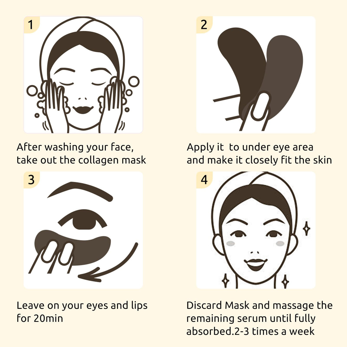 Permotary Collagen Crystal Eye Masks - Value Pack (40 Pairs)