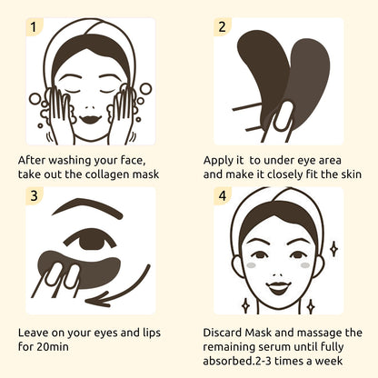 Permotary Collagen Crystal Eye Masks - Value Pack (40 Pairs)
