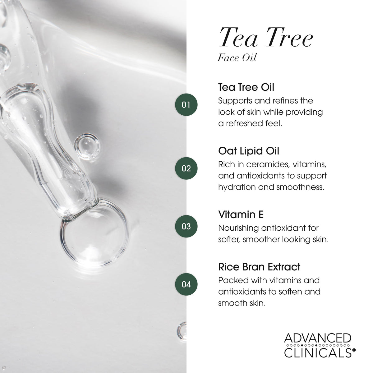 Advanced Clinicals 3PC Clarifying Set – Tea Tree, Vitamin C & 10% AHA