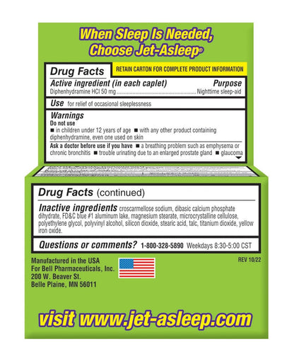 Jet-Asleep Double Strength Nighttime Sleep-Aid 100 Count
