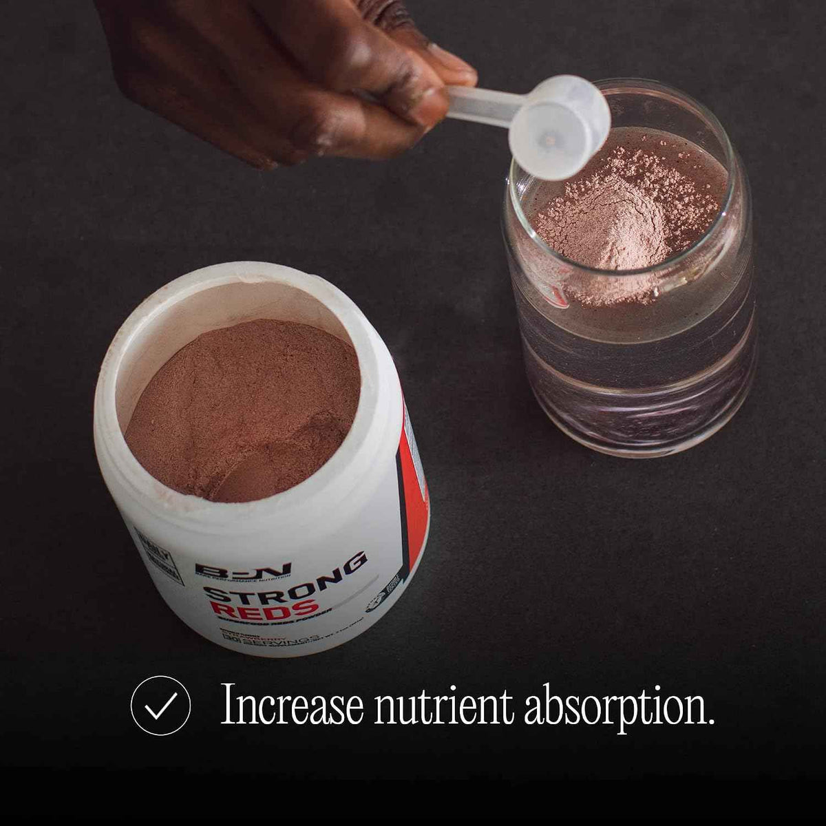 BARE PERFORMANCE NUTRITION, BPN Strong Reds Superfood Powder, Digestive Enzymes, Antioxidants, Improved Natural Energy, 30 Servings, Strawberry