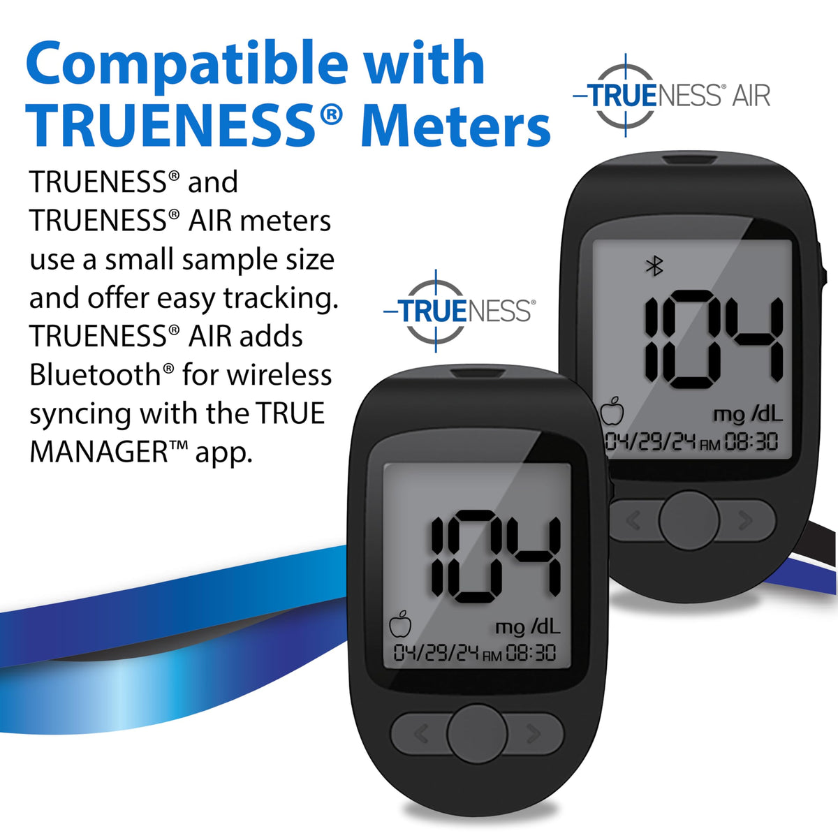 TRUENESS Blood Glucose Test Strips, 50 Count - Blood Glucose Test Strips Compatible with TRUENESS Family of Self Monitoring Blood Glucose Meters, Fast 5 Second Results