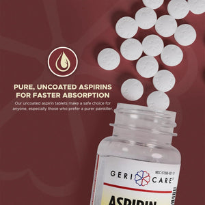GeriCare Bottled Aspirin 325mg 100 Count Bottle (Pack of 1) GeriCareBuy Supplements Australia