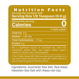 Premier Research Labs Pink Salt - Our Pink Sea Salt is a Hawaiian Red Alaea Sea Salt and Australian Salt Blend for Cooking, Baking with Minerals and Rich Taste - 12 oz